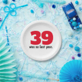 Grappige 40e verjaardag veroudering volwassen draa papieren bordje (Feest)