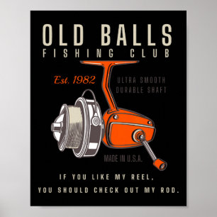 Grappige 40e verjaardag vissen grap voor mannen Ov Poster