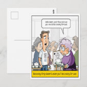 Grappige 40e verjaardag wenskaart briefkaart (Voorkant / Achterkant)