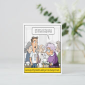 Grappige 40e verjaardagsansichtkaart briefkaart (Staand voorkant)