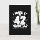 Grappige 42e verjaardag Quote Sarcastisch 42 jaar Kaart (Voorkant)