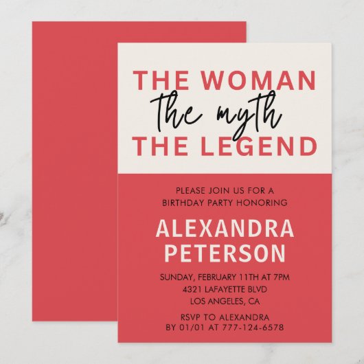 Grappige 42e verjaardagsuitnodiging Humor Vrouw My Kaart (Voorkant / Achterkant)