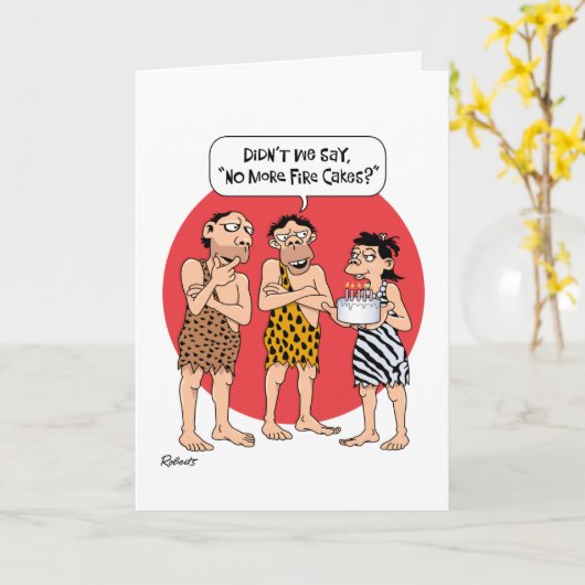 Grappige 43e verjaardag kaart (Gele Bloem)