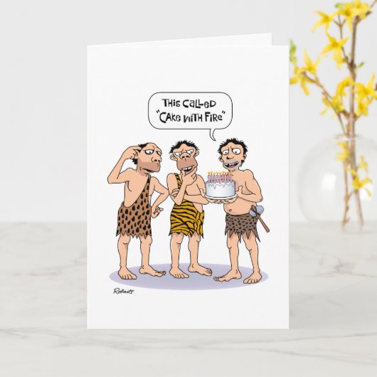 Grappige 43ste Verjaardag Kaart (Gele Bloem)