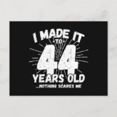 Grappige 44e verjaardag citaat sarcastisch 44 jaar briefkaart (Voorkant)
