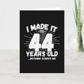 Grappige 44e verjaardag citaat sarcastisch 44 jaar kaart (Voorkant)