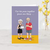 Grappige 44ste verjaardagskaart kaart (Gele Bloem)
