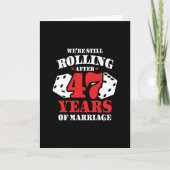 Grappige 47e verjaardag koppels 47 jaar getrouwd kaart (Voorkant)