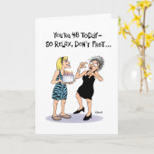 Grappige 48e Verjaardag Kaart voor haar (Gele Bloem)