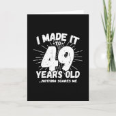 Grappige 49e verjaardag citaat sarcastisch 49 jaar kaart (Voorkant)
