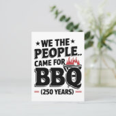 Grappige 4 juli 250e juli verjaardag briefkaart (Staand voorkant)