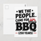 Grappige 4 juli 250e juli verjaardag briefkaart (Voorkant / Achterkant)