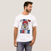 Grappige 4 juli Adelaar Bruh Patriottisch Shirt On (Voorkant volledig)