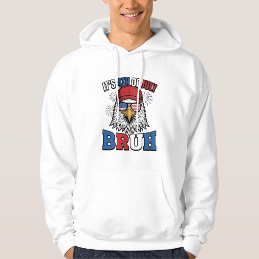 Grappige 4 juli Adelaar Bruh Patriottische Shirt O (Voorkant)