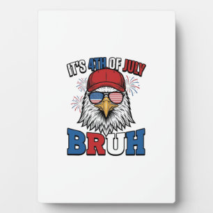 Grappige 4 juli Adelaar Bruh Patriottische Shirt O Fotoplaat