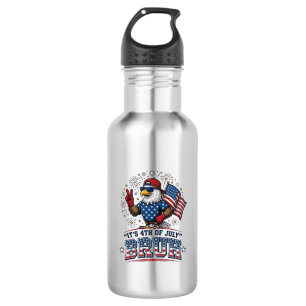 Grappige 4 juli Adelaar Bruh Patriottische Shirt O Waterfles
