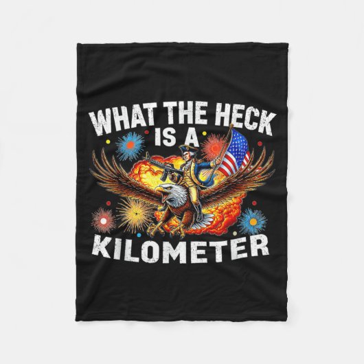 Grappige 4 juli adelaar Wat Is Een Fleece Deken (Voorkant)