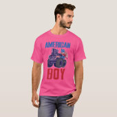 Grappige 4 juli Amerikaanse jongens Kinder T-shirt (Voorkant volledig)