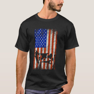 Grappige 4 juli Amerikaanse vlag kleding Usa patri T-shirt