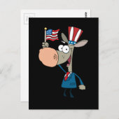 Grappige 4 juli Cartoon Briefkaart (Voorkant / Achterkant)