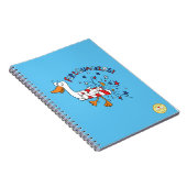 Grappige 4 juli eend schattige kinderen notitieboek (Rechterzijde)
