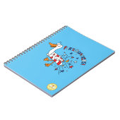 Grappige 4 juli eend schattige kinderen notitieboek (Linkerzijde)