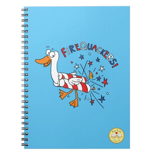 Grappige 4 juli eend schattige kinderen notitieboek (Voorkant)