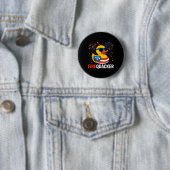 Grappige 4 juli eend vuurwerk patriottische VS F Ronde Button 5,7 Cm (In situ)