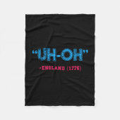 Grappige 4 juli fleece deken (Voorkant)