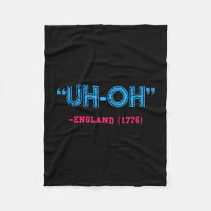 Grappige 4 juli  fleece deken