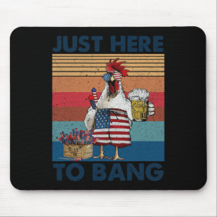 Grappige 4 juli hier om de Amerikaanse vlag kip te Muismat