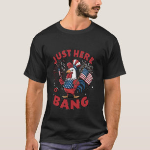 Grappige 4 juli hier om op de Amerikaanse vlag te  T-shirt