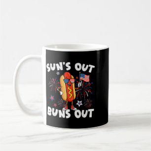 Grappige 4 juli Hotdog Vlag van de VS Patriottisch Koffiemok