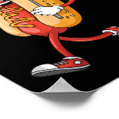 Grappige 4 juli Onafhankelijkheidsdag Hot Dog Wien Poster (Hoek)