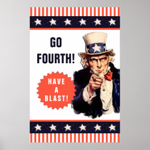 Grappige 4 juli poster