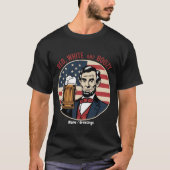 Grappige 4 juli Rood Wit en Dronken T-shirt (Voorkant)