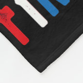 Grappige 4 juli rubberen eend vuurwerk 'Patriot Fleece Deken (Hoek)