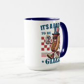 Grappige 4 juli Slechte Dag Om Een Glizzy Hotdog T Mok (Voorkant rechts)