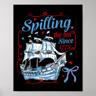 Grappige 4 juli thee morsen sinds 1773 Coqu Poster