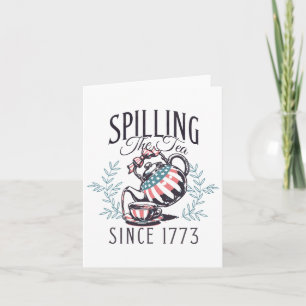 Grappige 4 juli Thee Morsen Sinds 1773 Vier Kaart
