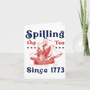 Grappige 4 juli Thee Morsen Sinds 1773 Vier Kaart
