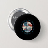 Grappige 4 juli Thee Morsen Sinds 1773 Vier Ronde Button 5,7 Cm (Voorkant /achterkant)