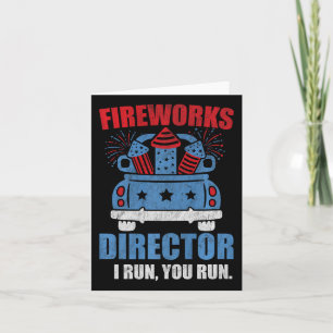 Grappige 4 juli vuurwerk regisseur ik ren jij rent kaart
