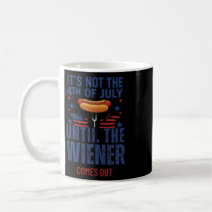 Grappige 4 juli worst komt uit Hotdog Mannen Vrouw Koffiemok