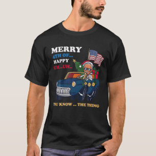 grappige 4e juli Joe Biden heeft een vrolijke eu v T-shirt
