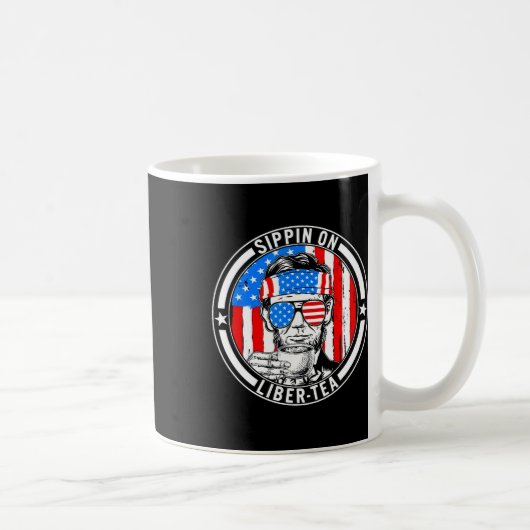 Grappige 4e Juli Sippin Op Liber-tea Vrijheid Vs Koffiemok (Rechts)