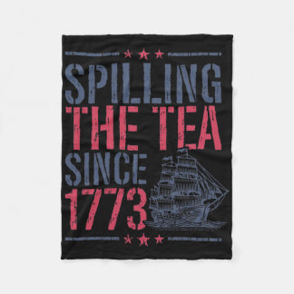 Grappige 4th of July morsen van de thee sinds 1773 Fleece Deken