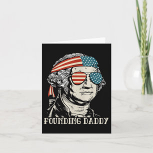 Grappige 4th of July oprichter van Daddy George-Wa Kaart