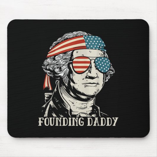 Grappige 4th of July oprichter van Daddy George-Wa Muismat (Voorkant)