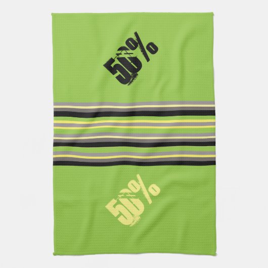 Grappige 50 / 50 paar handdoek (Verticaal)